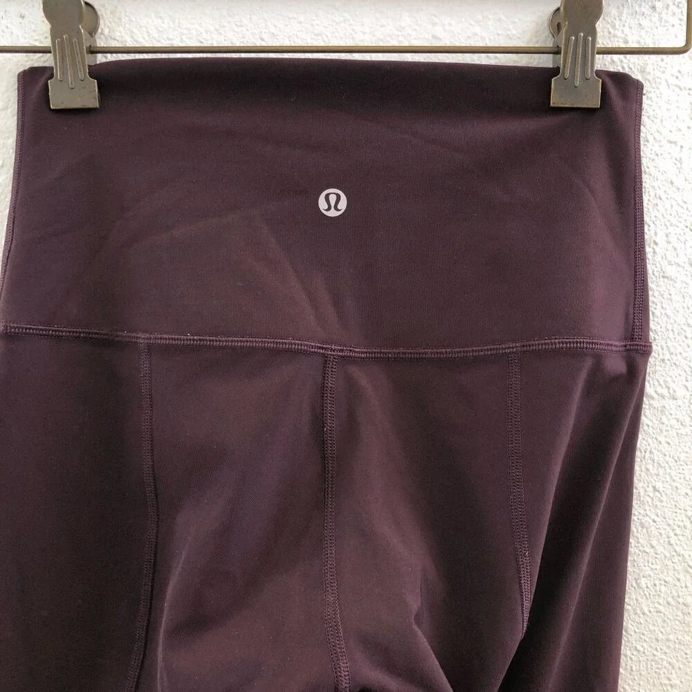 LULULEMON Wunder Under Crop High-Rise Roll Down Scallop Full-On Luxtreme 23